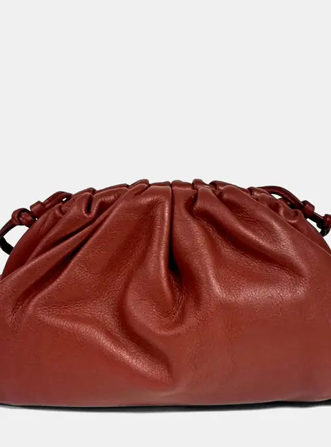 Bottega Veneta Red Leather Butter Calf Crossbody Bag
