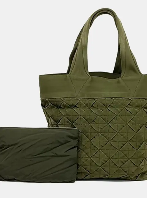 Bottega Veneta Green Leather  Shoulder Bag