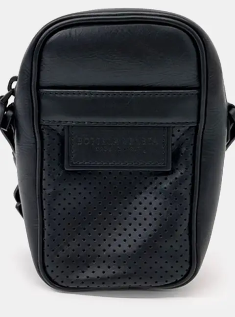 Bottega Veneta Black Leather Crossbody Bag