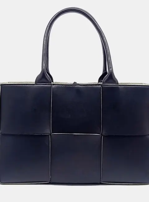 Bottega Veneta Black Leather Arco Tote Bag