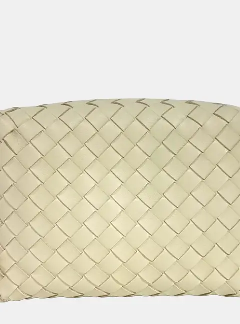 Bottega Veneta Yellow Leather mesh shoulder bag