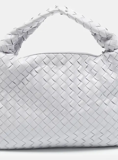 Bottega Veneta Hop Small Light Purple Intrecciato Leather Hobo