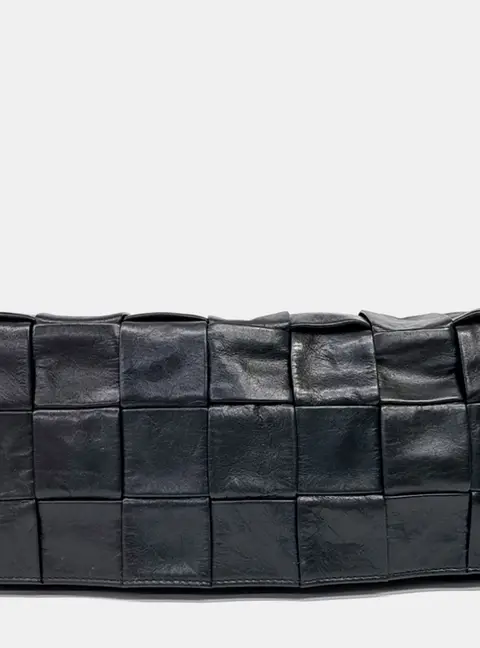 Bottega Veneta Black Leather Stretch Cassette Belt Bag
