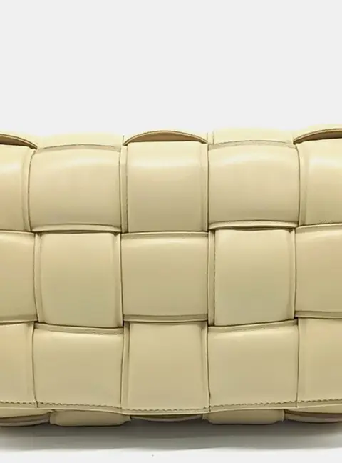 Bottega Veneta Beige Leather padded cassette bag