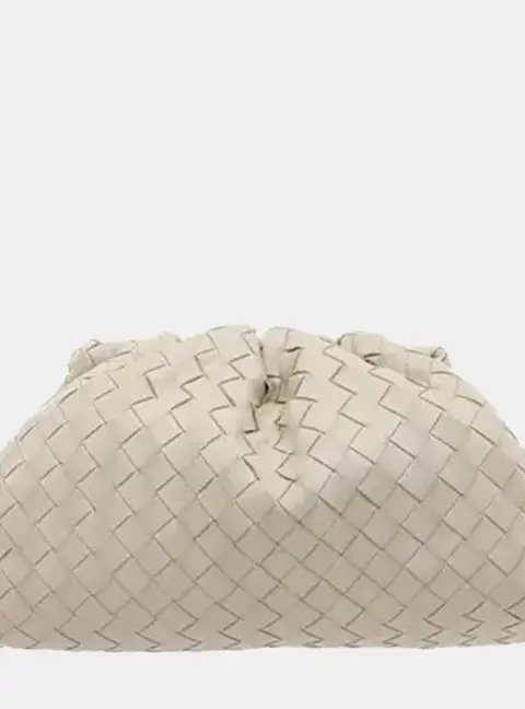 Bottega Veneta Mini The Pouch Black Intrecciato Nappa Leather Crossbody Bag