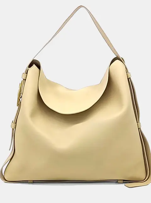 Bottega Veneta Beige Leather Cradle Shoulder Bag