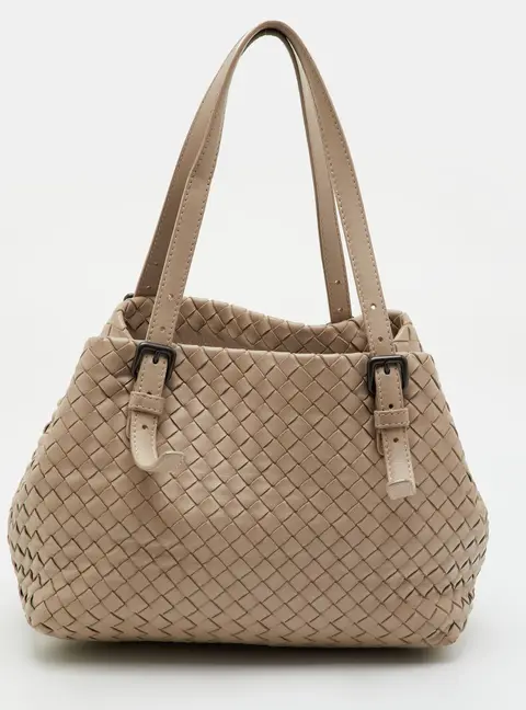Bottega Veneta Cesta Beige Intrecciato Leather Tote