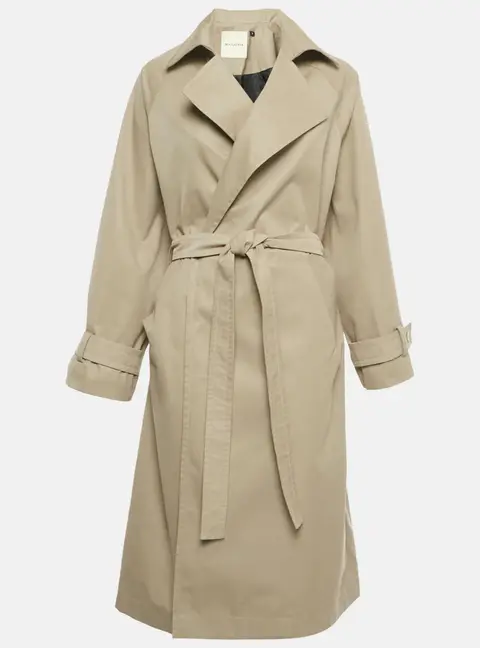 Bouguessa Beige Cotton Belted Kai Trench Coat S