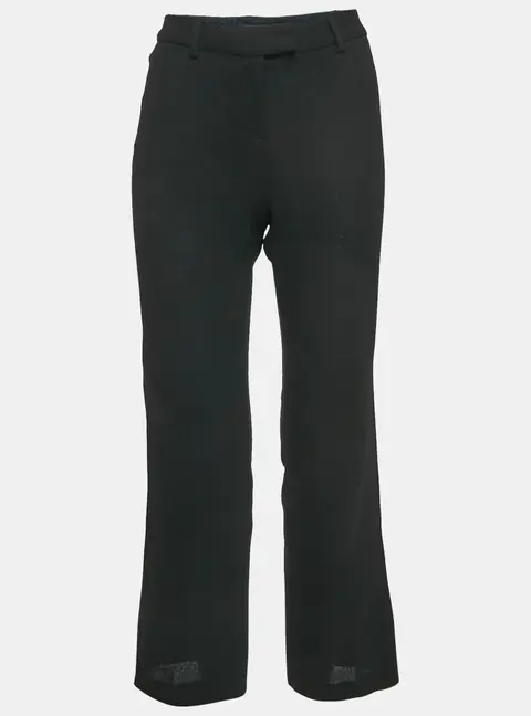 Boutique Moschino Black Wool Straight Leg Formal Trousers S