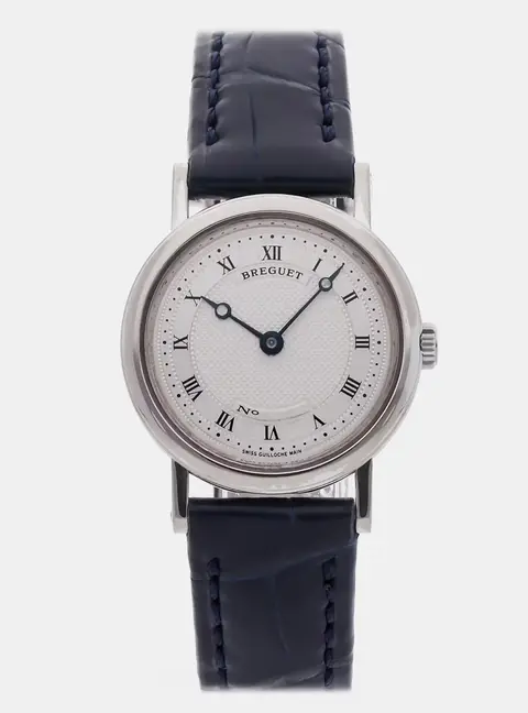 Breguet Classique 8560BB/11/942 Silver White Gold Manual Winding Women's Wristwatch 25mm