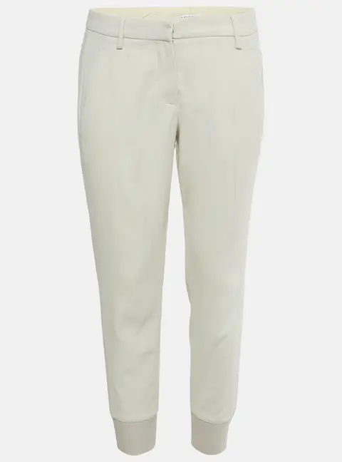 Brunello Cucinelli Beige Wool Blend Jogger Pants S
