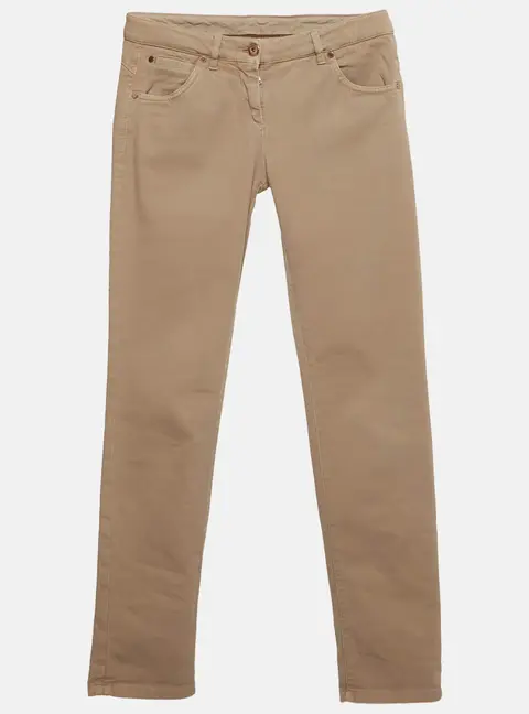Brunello Cucinelli Cream Denim Regular Fit Jeans S/Waist 29"