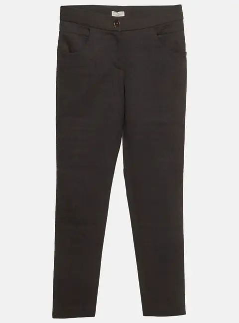 Brunello Cucinelli Grey Wool Straight Fit Trousers S