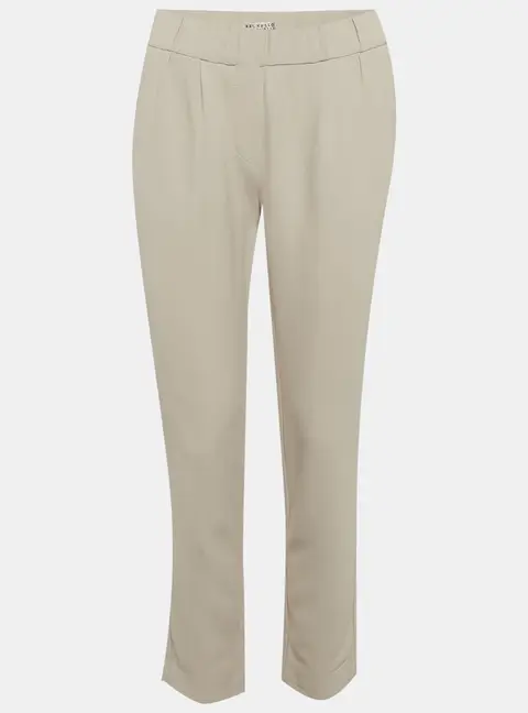 Brunello Cucinelli Light Grey Crepe Cropped Trousers S