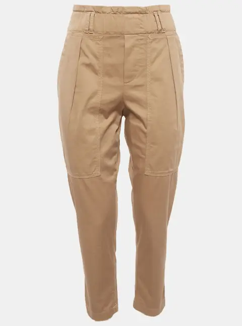 Brunello Cucinelli Beige Cotton Cargo Trousers S