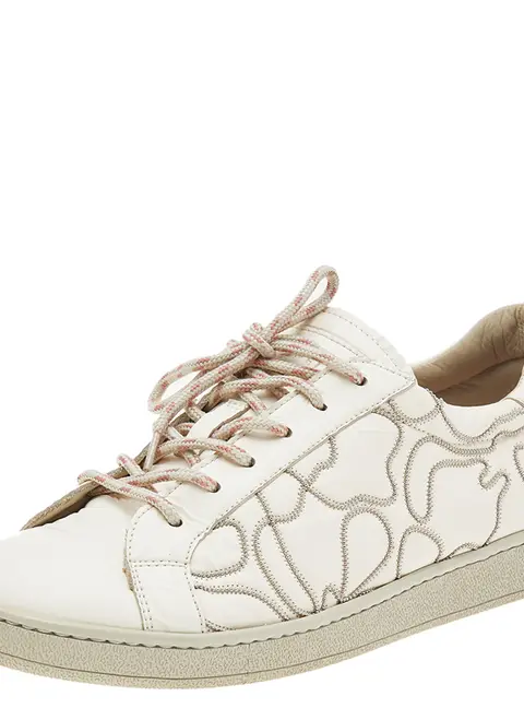 Brunello Cucinelli White Leather Low Top Sneakers Size 38