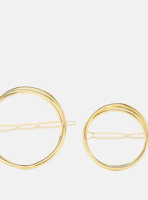 Cult Gaia Gold Tone Circle Hair Clip