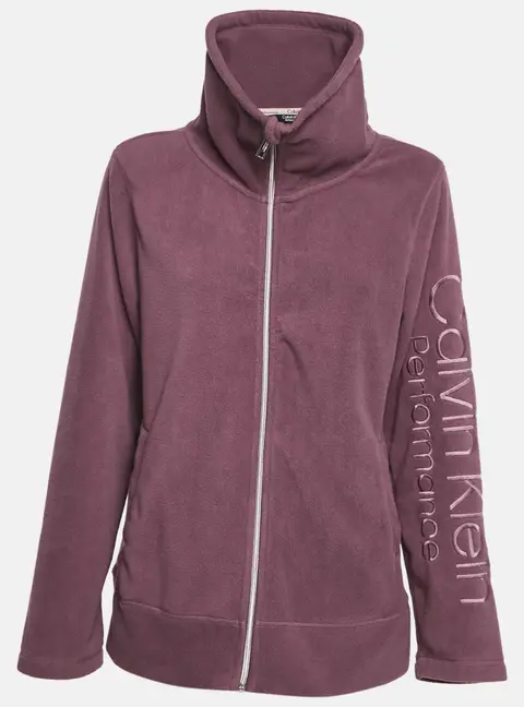 Calvin Klein Light Purple Synthetic Fleece Performance Jacket XL