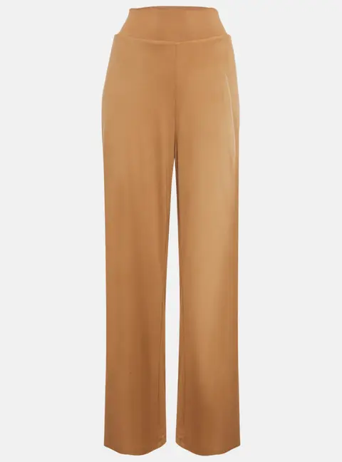 Calvin Klein Dark Beige Elastic Waist Loose Fit Pants XL