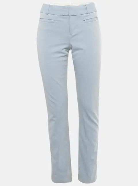 Calvin Klein Blue Crepe Formal Trousers S