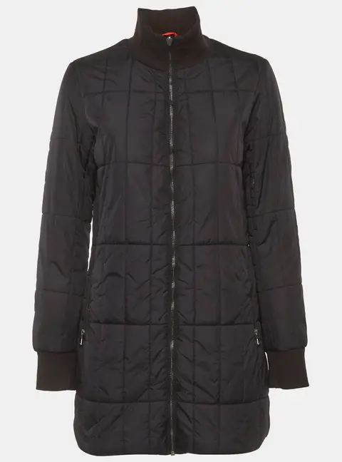 Calvin Klein Black Synthetic Quilted Puffer Jacket M