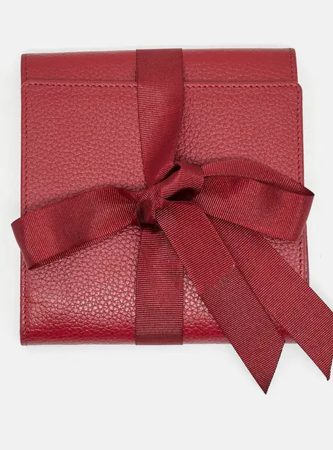 Cartier Travel Pouch Dark Red Leather