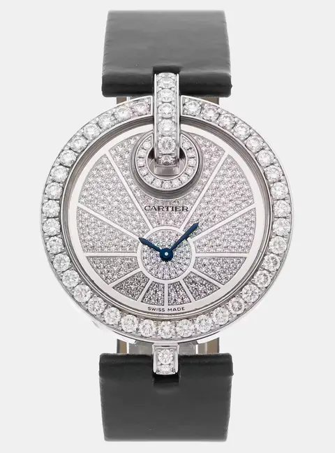 Cartier Captive de Cartier WG600013 Silver White Gold, Diamond Quartz Women Wristwatch 35mm