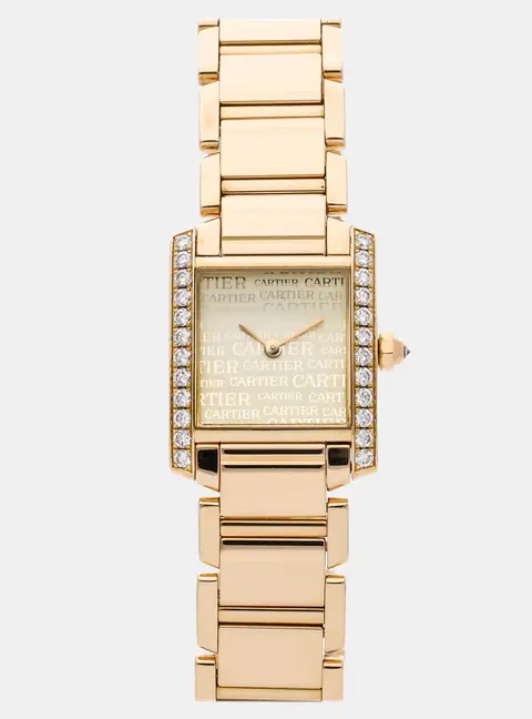 Cartier Tank Francaise WE1023R8 White Stainless Steel Automatic Women's Wristwatch 20x25mm