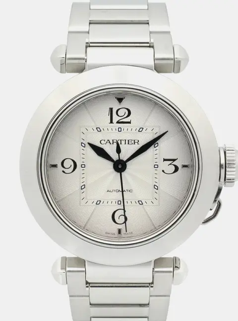 Cartier Pasha de Cartier WSPA0013 Silver Stainless Steel Automatic Women's Wristwatches 35mm