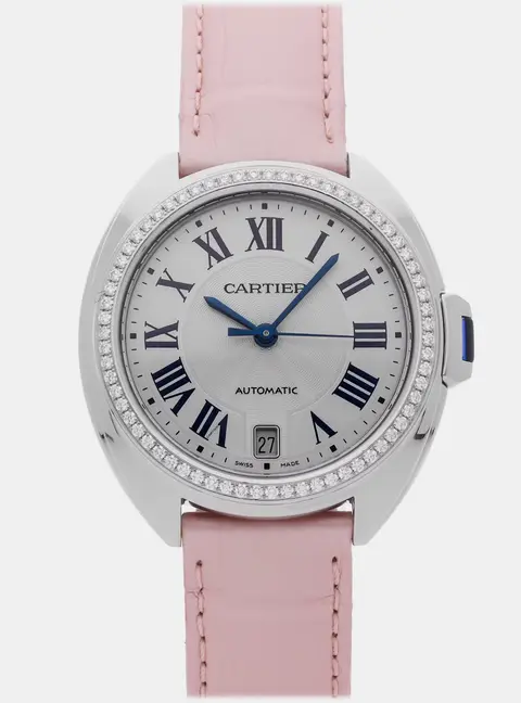 Cartier Cle de Cartier W4CL0006 silver stainless steel Automatic Women's Wristwatch 35 mm