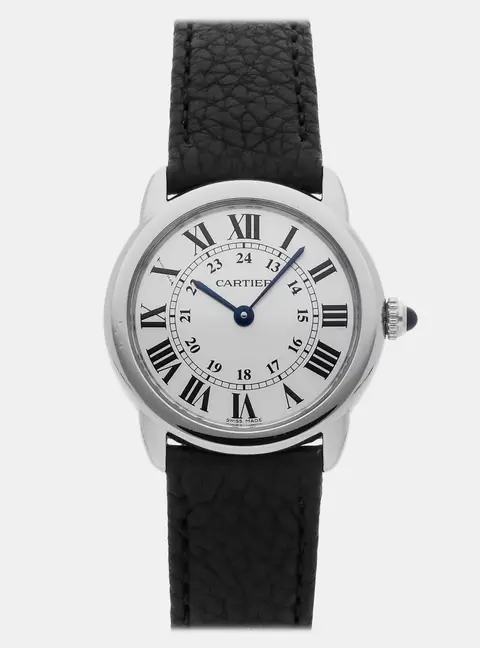 Cartier Ronde Solo WSRN0019 Silver Silver Quartz Women's Wristwatch 29 mm