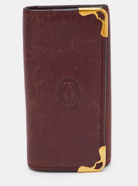 Cartier Must de Cartier Burgundy Leather Must de Cartier Key Holder