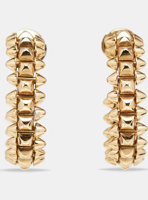 Cartier Clash de Cartier 18k Yellow Gold Small Model Hoop Earrings