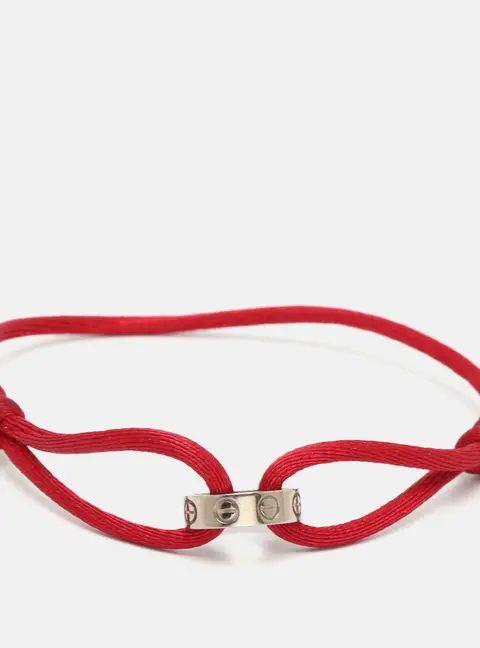 Cartier Love 18k White Gold Cord Bracelet