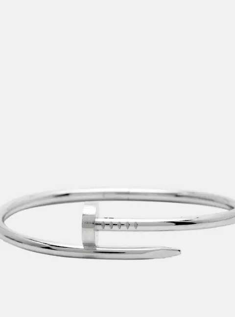 Cartier Juste Un Clou 18k White Gold Classic Model Bracelet 17