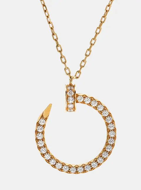 Cartier Juste Un Clou Diamond 18k Yellow Gold Pendant Necklace