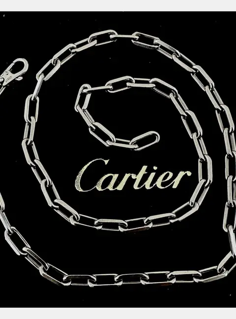 Cartier Santos de Cartier 18K White Gold Necklace