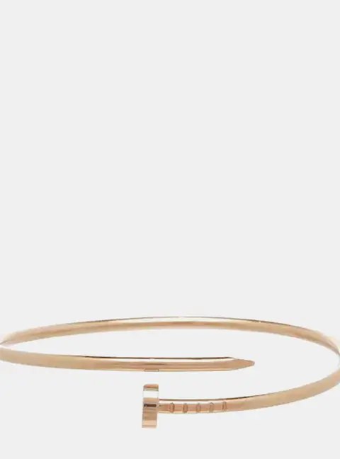 Cartier Juste un Clou Small 18k Pink Gold Bracelet Size 16