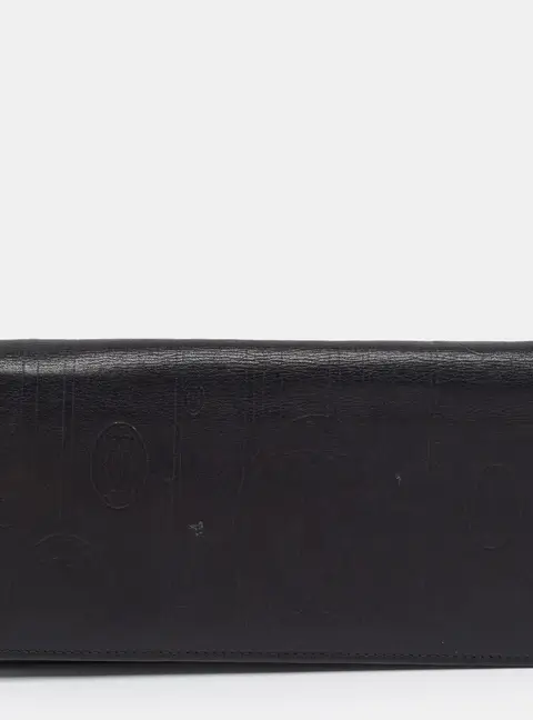 Cartier Pasha de Cartier Black Leather Continental Wallet