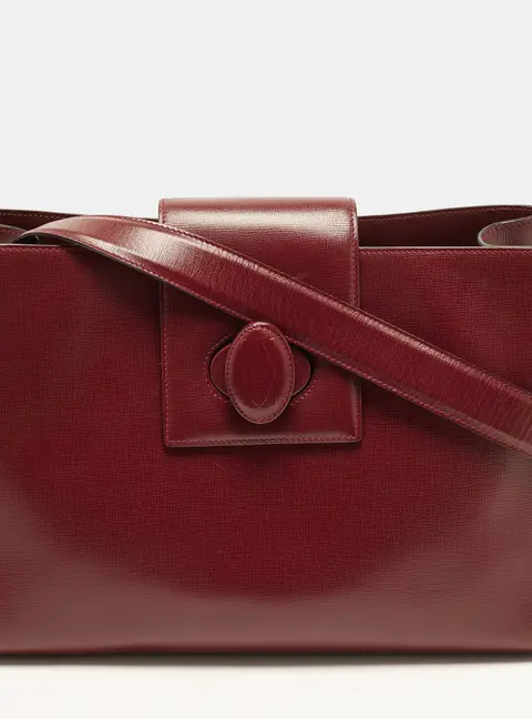Cartier Must de Cartier Red Leather Shoulder Bag