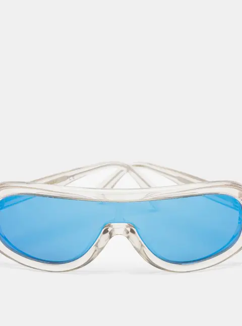 Celine Grey & Blue Mirrored CL40021I Shield Sunglasses