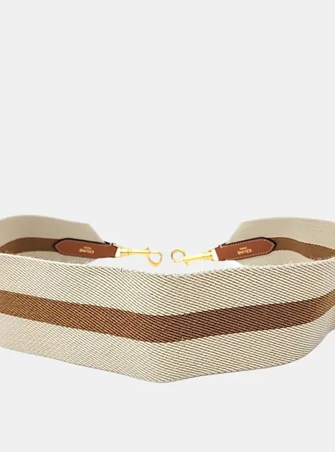 Celine Fabric Beige Strap