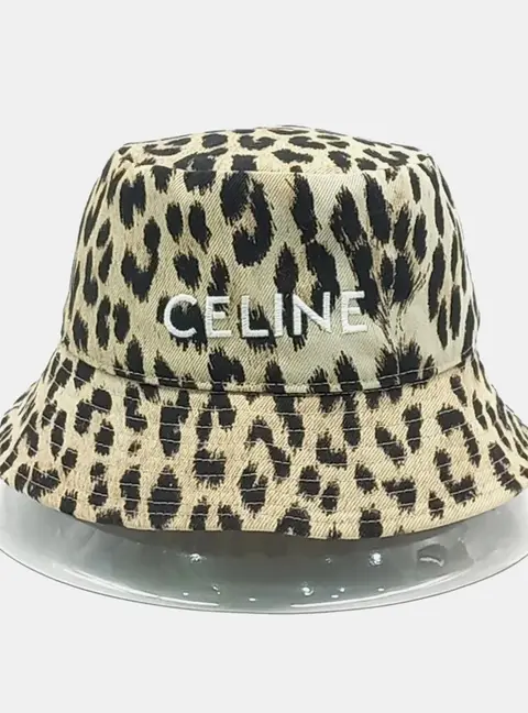Celine Cotton Leopard Bucket Hat