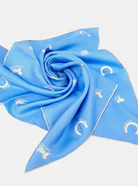Celine Blue silk scarf
