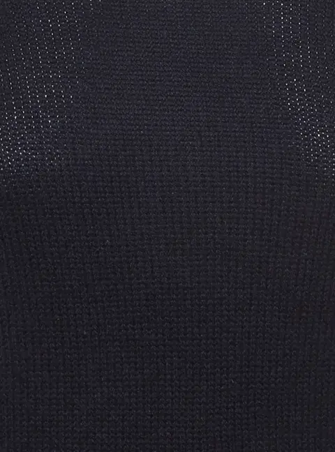 Celine Blue Rib Knit Turtle Neck Sweater M