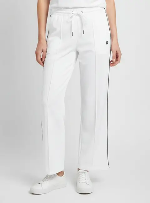 Celine White Logo Detail Jersey Tracksuit Pants L