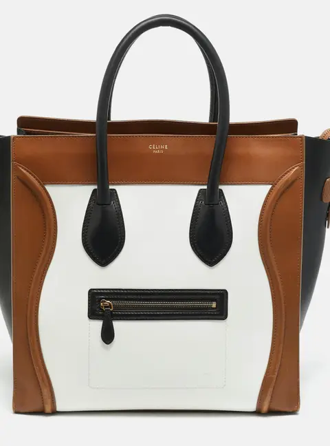 Celine Luggage Multicolor Leather Tote
