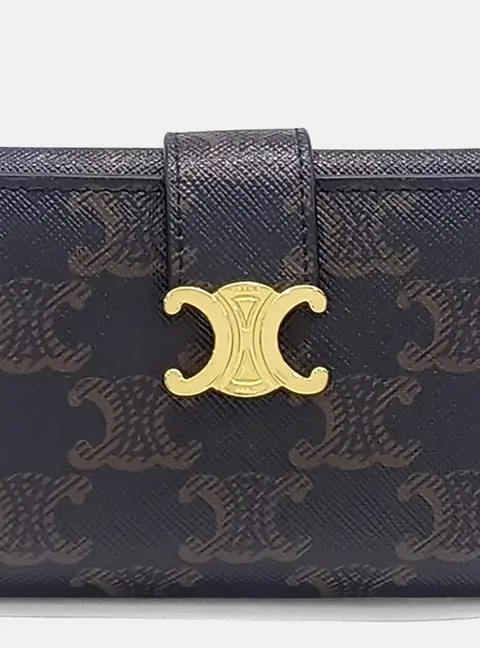 Celine Multicolor PVC Triumph Fine Strap Wallet