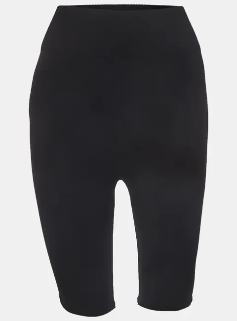 Celine Black Jersey Knit Triomphe High Waisted Cycling Shorts XS