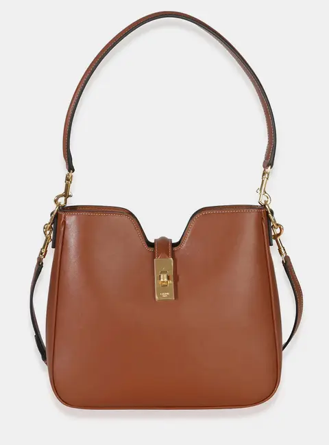 Celine Tan Smooth Calfskin Small Camille 16 Soft Shoulder Bag